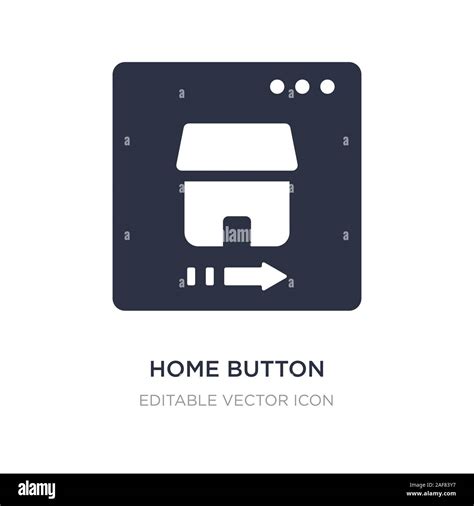 Home Button Icon On White Background Simple Element Illustration From