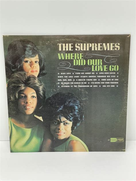 The Supremes Where Did Our Love Go 1964 Lp Motown Mt621 Vinyl Mono