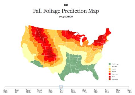 An Interactive Map That Predicts The Expected Fall Foliage