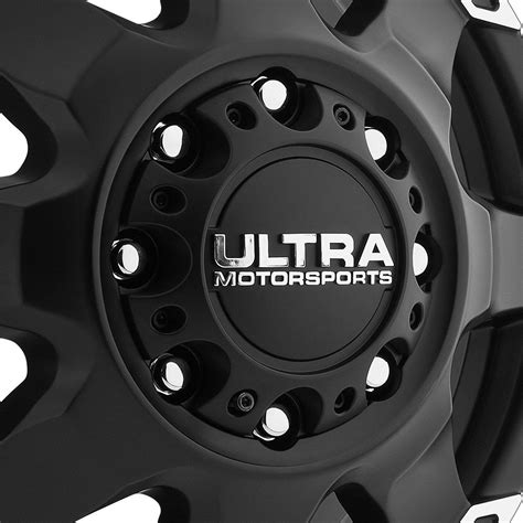 Ultra® Phantom 025sb Dually Wheels Satin Black With Diamond Cut Lip