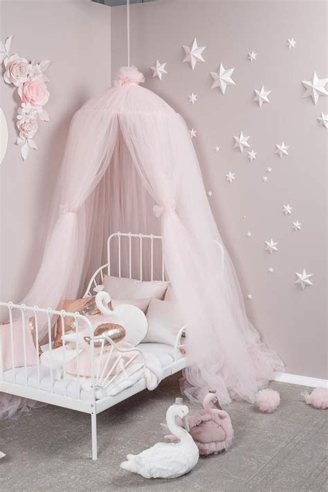 Our friend made this super easy diy kids tent or canopy. Pink bed tulle canopy for nursery, Kids hanging tent, Rose ...