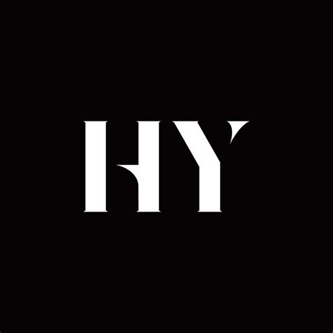 Hy Logo Letter Initial Logo Designs Template 2767772 Vector Art At Vecteezy