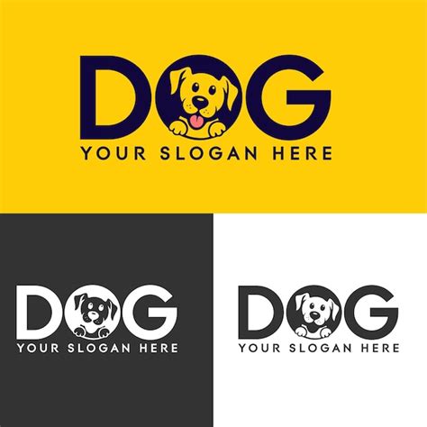 Premium Vector Modern Dog Logo Design Vector