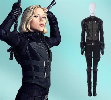 avengers infinity war black widow natasha romanoff cosplay etsy