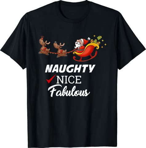 Christmas Naughty List T Shirt Uk Clothing
