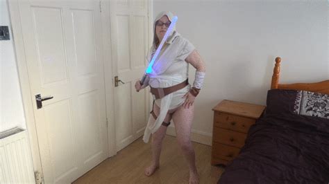Star Wars Cosplay Rey Playing With Lightsabre Phoenixwings Clips4sale