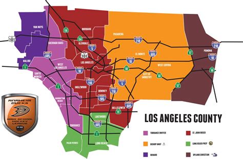 Los Angeles Districts Map