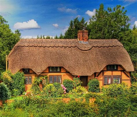 Thatched Cottage In Brook Village In The New Forest Credit Anguskirk