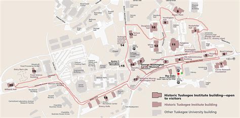 Tuskegee University Campus Map