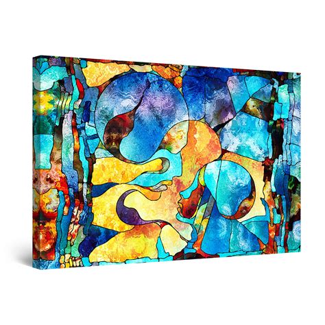 Startonight Canvas Wall Art Abstract Abstract Face Angelique Painting