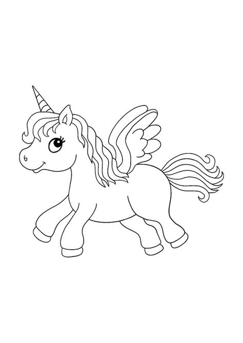 Winged Unicorn Coloring Pages | Unicorn coloring pages, Mermaid
