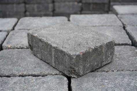 Eaton Tumble Small Carbon Block Paving Slabs 156x117x50mm