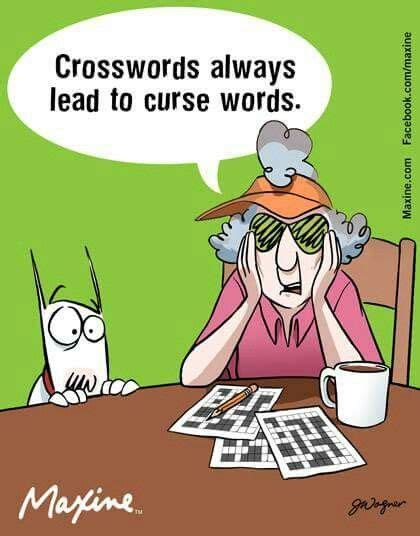 Pin By Wendy Beach On Jokes Maxine Crossword Puzzles Person Cartoon