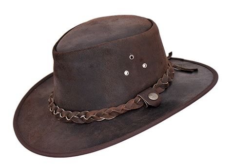 Brown Brisbane Leather Hat Denton Hats