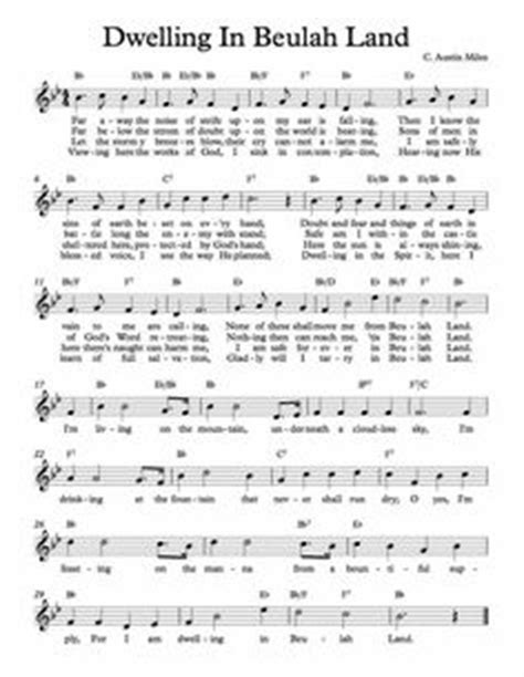 Free sheet music preview of sweet beulah land for piano solo by squire parsons. Sweet Beulah Land | Sweet Beulah Land PDF | song lyrics ...