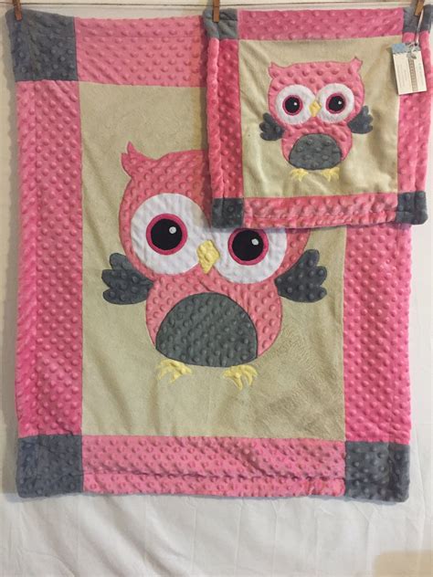Minky Baby Blanket Owl Baby Blanket Custom Baby Blanket Etsy Owl