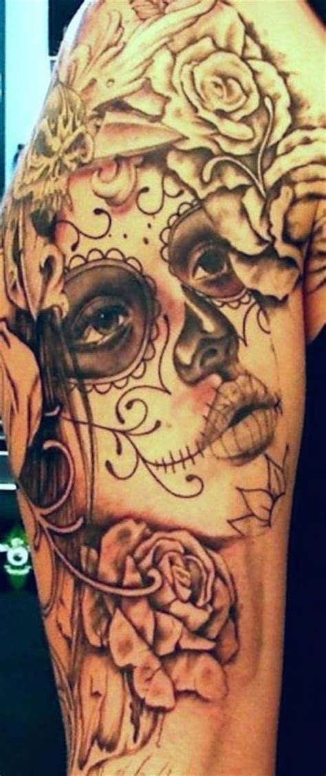 Black web sugar skull day of the dead temporary face tattoo kit: 166 Best Day of the Dead Tattoos