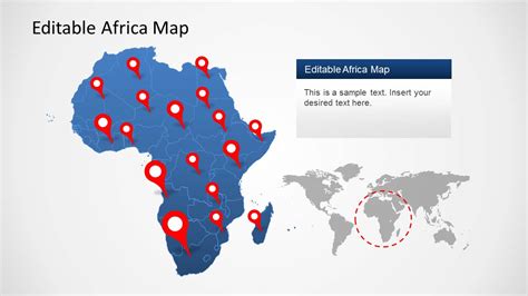Africa Map Template For Powerpoint Slidemodel