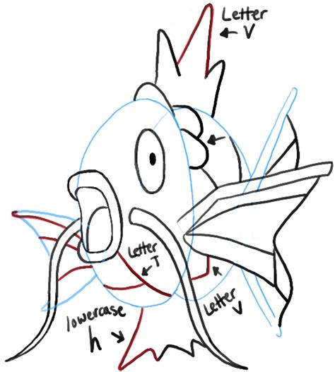 How To Draw Magikarp From Pokemon In Simple Steps How To Draw Dat