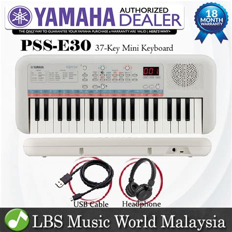 Yamaha Pss E30 37 Key Mini Keyboard Electronic Music Piano With
