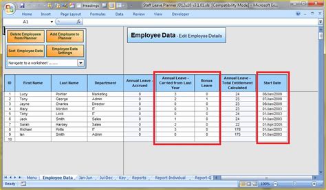The employee annual leave record template can be customized as per companies need. Free Annual Leave Planner Excel Template Of Annual Leave ...