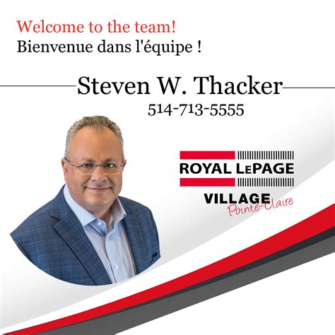 Welcome Steven W Thacker Royal Lepage Village