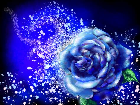 Blue Rose By Miffarte On Deviantart