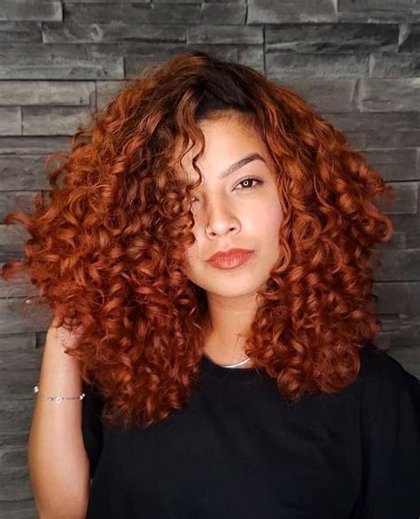 Raivosa Curly Ginger Hair Dyed Curly Hair Crimped Hair Colored Curly