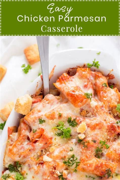 Chicken parmesan is an easy to make hearty dish! Easy Chicken Parmesan Casserole - Gal on a Mission