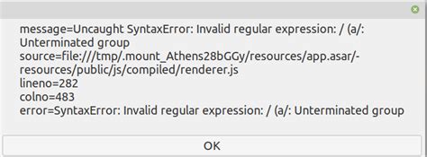 Invalid Regular Expression Error Issue Athensresearch Athens GitHub
