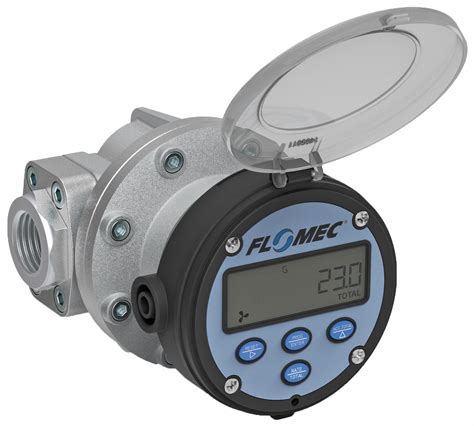 Flomec Oval Gear Electronic Flowmeter Aluminum 26 To 40 Gpm 61cv26