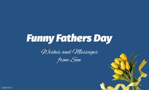 Best Funny Fathers Day Wishes And Messages From Son What To Write In