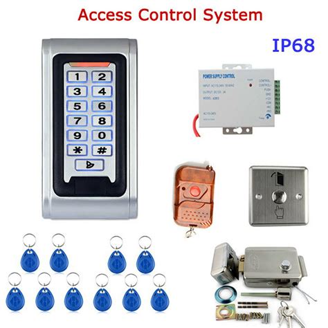 Electronic access control remote door opener switch wireless receriver no touch door opener gate lock entry exit controller1. Remote Controlled RFID Door Lock Access Control System Kit ...