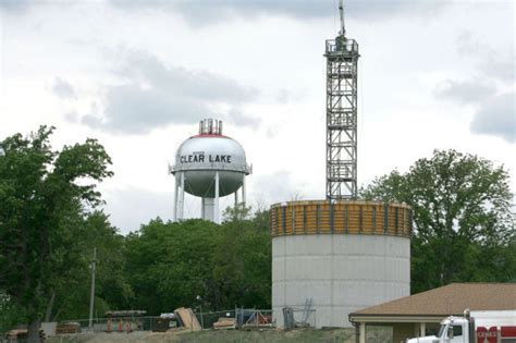 Water Tower Construction At Clear Lake