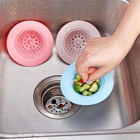 Next, to create a watertight seal between the sink and the countertop, apply a bead of silicone now install the kitchen sink. Round Silicone Sink Strainer Filter Water Stopper Floor ...