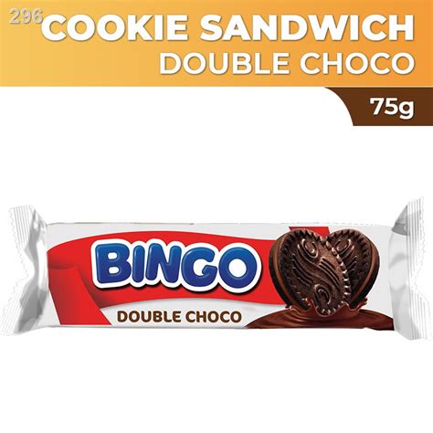 Monde Nissin Bingo Cookie Sandwich Double Choco Slugs 75g Shopee