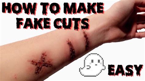 Halloween Fake Cuts Without Latex Youtube