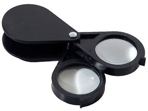 10x And 20x Combined Pocket Magnifying Glass Magnifier