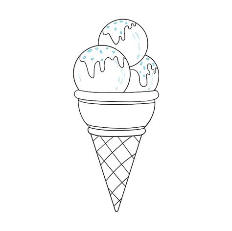 How To Draw Ice Cream Really Easy Drawing Tutorial Draw Ice Cream Drawing Tutorial Easy
