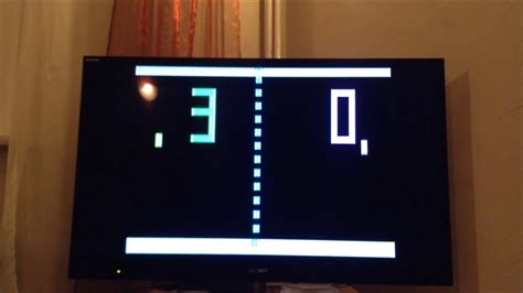 Atari Pong 1975 First Console Video Game With Sound Youtube