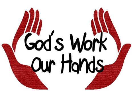 Gods Work Our Hands Banner Free Image Download