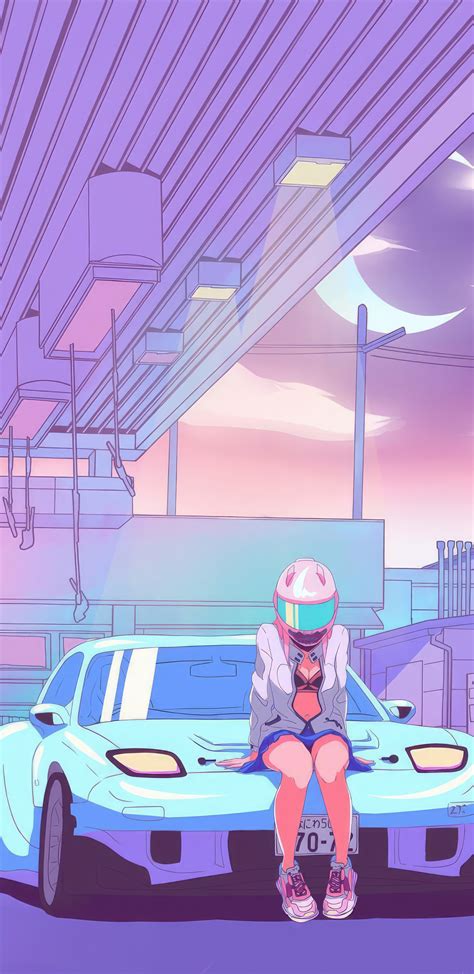 1440x2960 Rider Girl Synthwave Samsung Galaxy Note 98 S9s8s8 Qhd