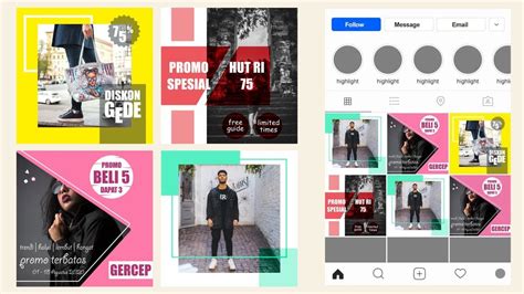 Cara Desain Postingan Instagram Dengan Designhill Studio Youtube
