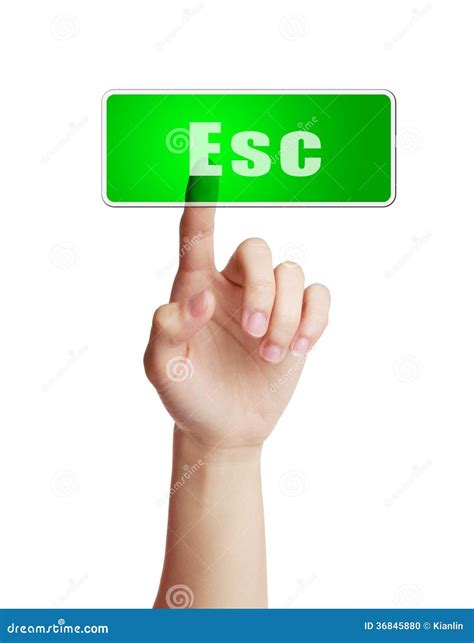 Press Esc Button Stock Photo Image Of Arrow Design 36845880