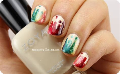 Rainbow Drip Nails · How To Paint A Dripping Nail · Beauty On Cut Out