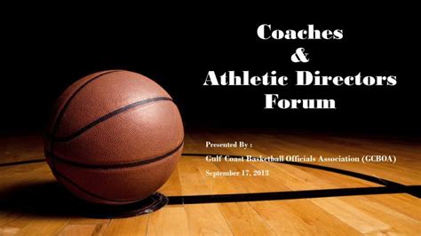 Ppt Coaches And Athletic Directors Forum Powerpoint Presentation Free