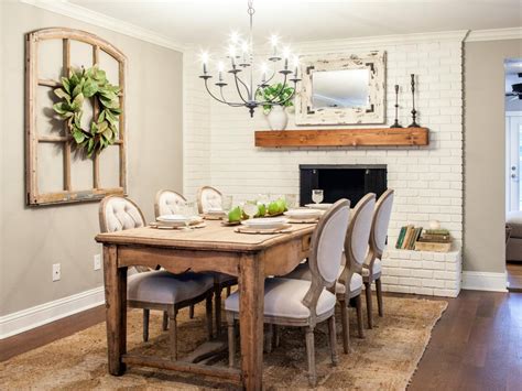 Joanna Gaines Design Tips Diy A Rustic Dining Room Hgtvs