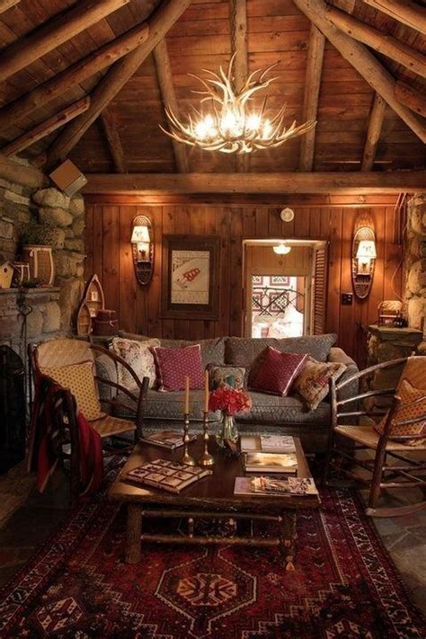 50 best small log cabin homes interior decor ideas cabin interior design cabin living room