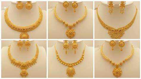 10 Gram Pure Gold Exclusively Gorgeous Gold Necklaces Set Designs Youtube