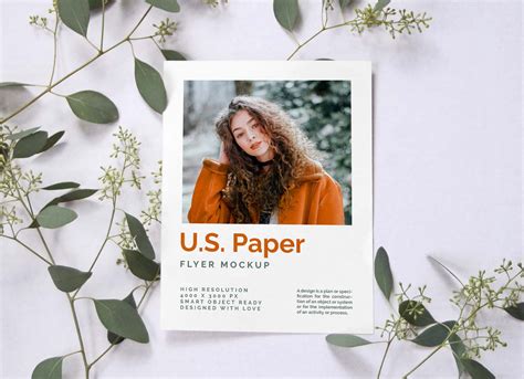 Download Free U.S. Paper Letter Size Flyer Mockup PSD - Good Mockups